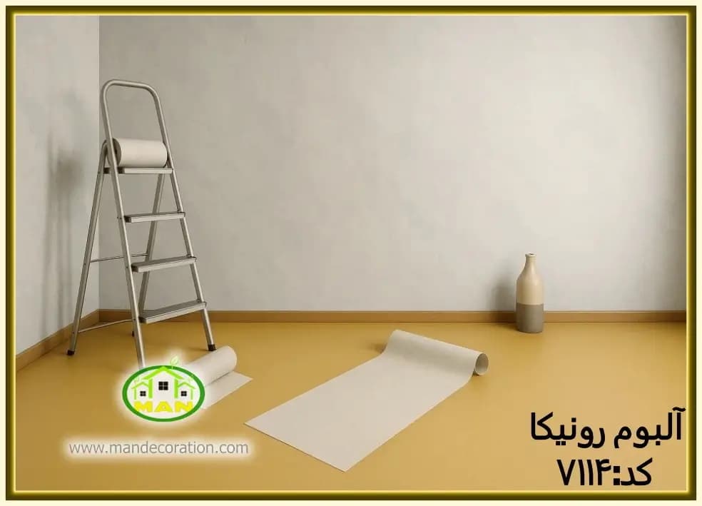 کاغذ دیواری رونیکا پتینه طوسی کد:7114(Ronika) — تصویر ۳