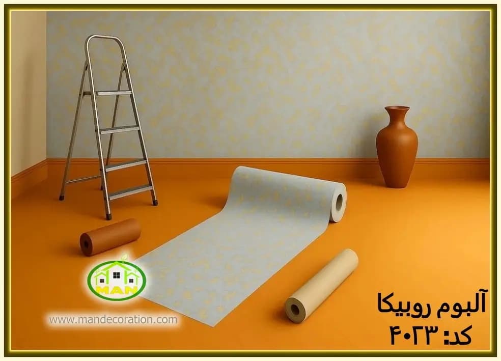 کاغذ دیواری رونیکا مدرن طوسی کد:4023(Ronika)
