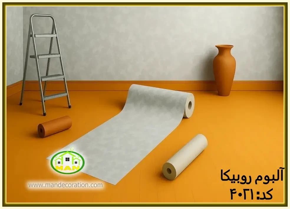 کاغذ دیواری رونیکا مدرن طوسی کد:4021(Ronika)