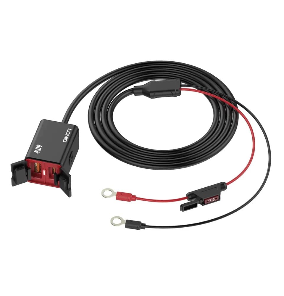 شارژر موبایل موتور سیکلت LDNIO الدینیو مدل C108 — تصویر ۷
