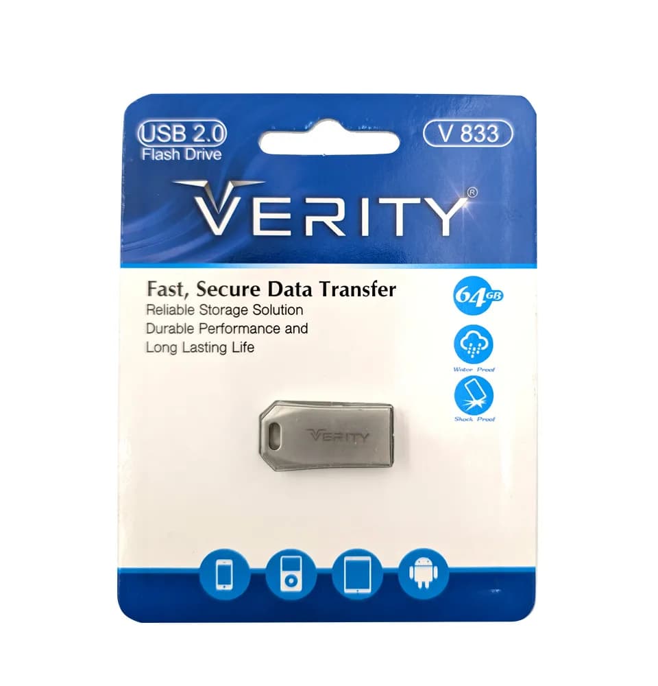 فلش وریتی VERITY مدل V-833 ظرفیت 64 گیگابایت — تصویر ۳