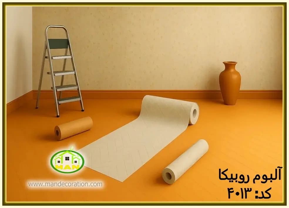 کاغذ دیواری رونیکا مدرن طلایی کد:4013(Ronika)