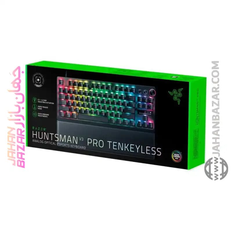 کیبورد گیمینگ ریزر Razer مدل Huntsman V3 Pro TKL — تصویر ۶