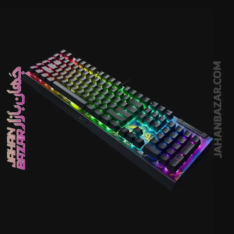 کیبورد گیمینگ ریزر Razer مدل BlackWidow V4 X Fortnite Edition Yellow Switch — تصویر ۴