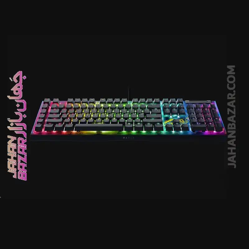 کیبورد گیمینگ ریزر Razer مدل BlackWidow V4 X Fortnite Edition Yellow Switch — تصویر ۵