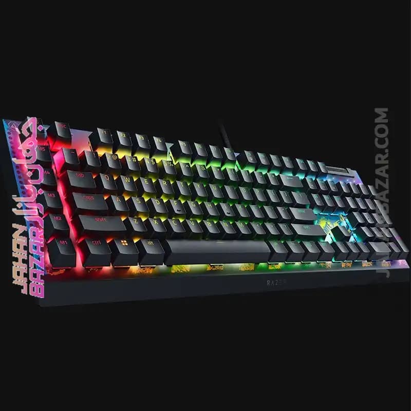 کیبورد گیمینگ ریزر Razer مدل BlackWidow V4 X Fortnite Edition Yellow Switch — تصویر ۶