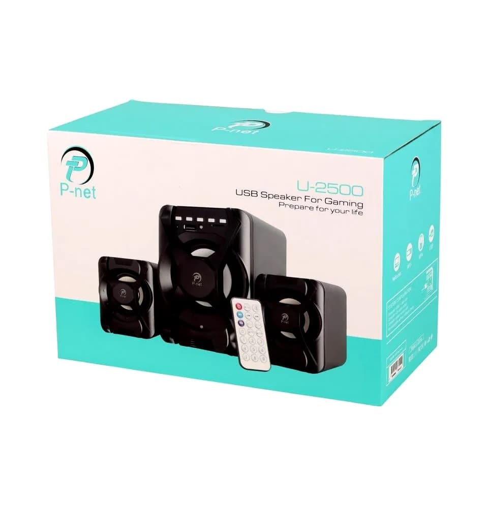 اسپیکر سه تکه لپ تاپیP-NET پی نت مدل U-2500 — تصویر ۲