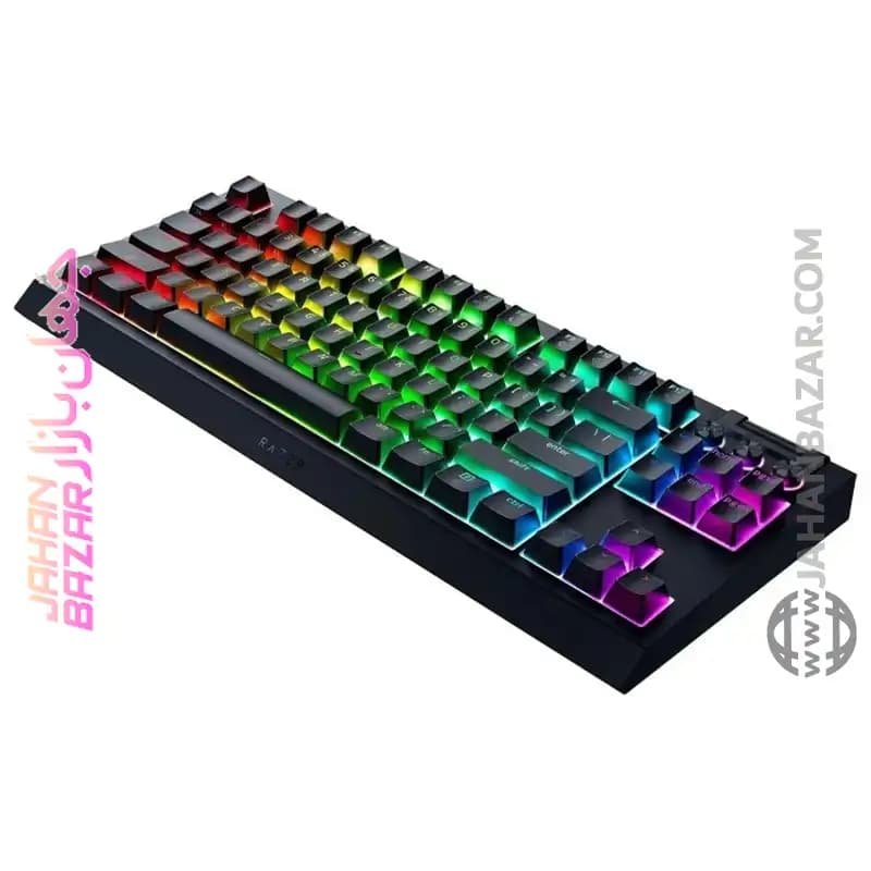 کیبورد گیمینگ ریزر Razer مدل Blackwidow V4 Low-Profile HyperSpeed Yellow Switch — تصویر ۴