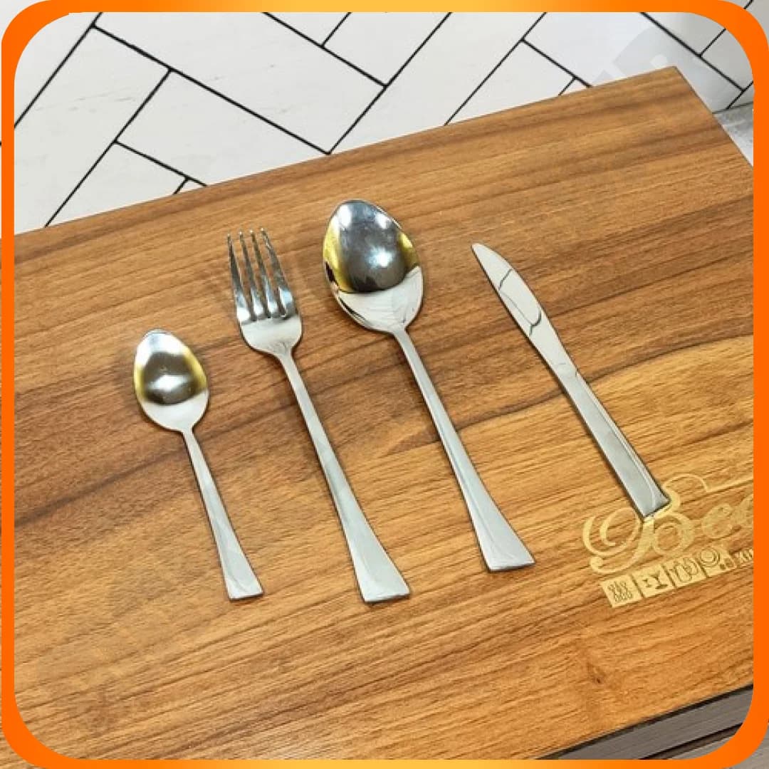 سرویس قاشق چنگال 128 پارچ کد 8008 بیوتی