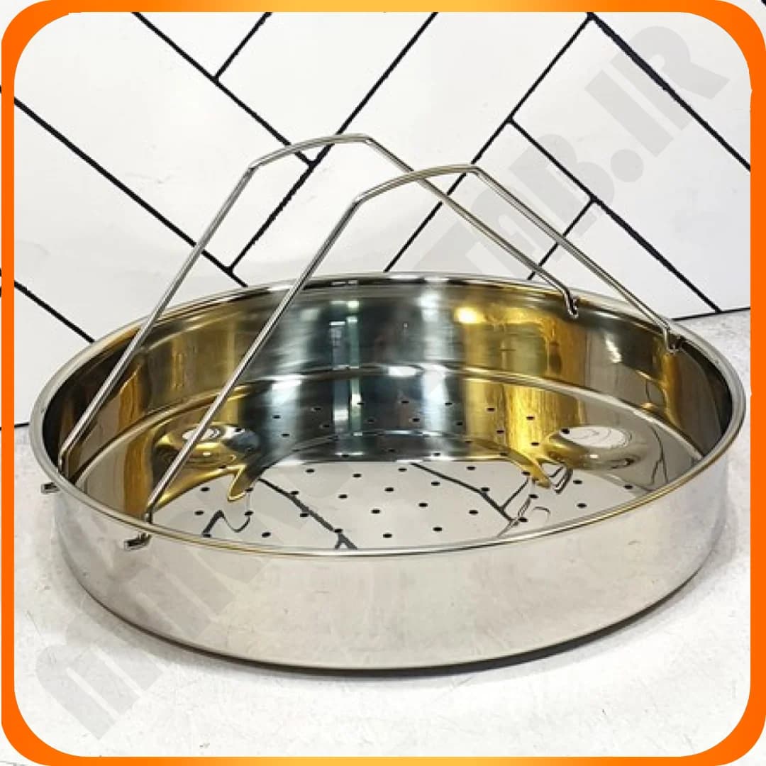 زودپز 7 لیتر تکدسته قرمز 24CM استیل نگیر 304 زومبا — تصویر ۳