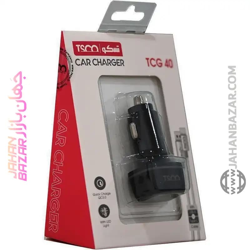 شارژر فندکی خودرو تسکو TSCO مدل TCG 40 — تصویر ۵