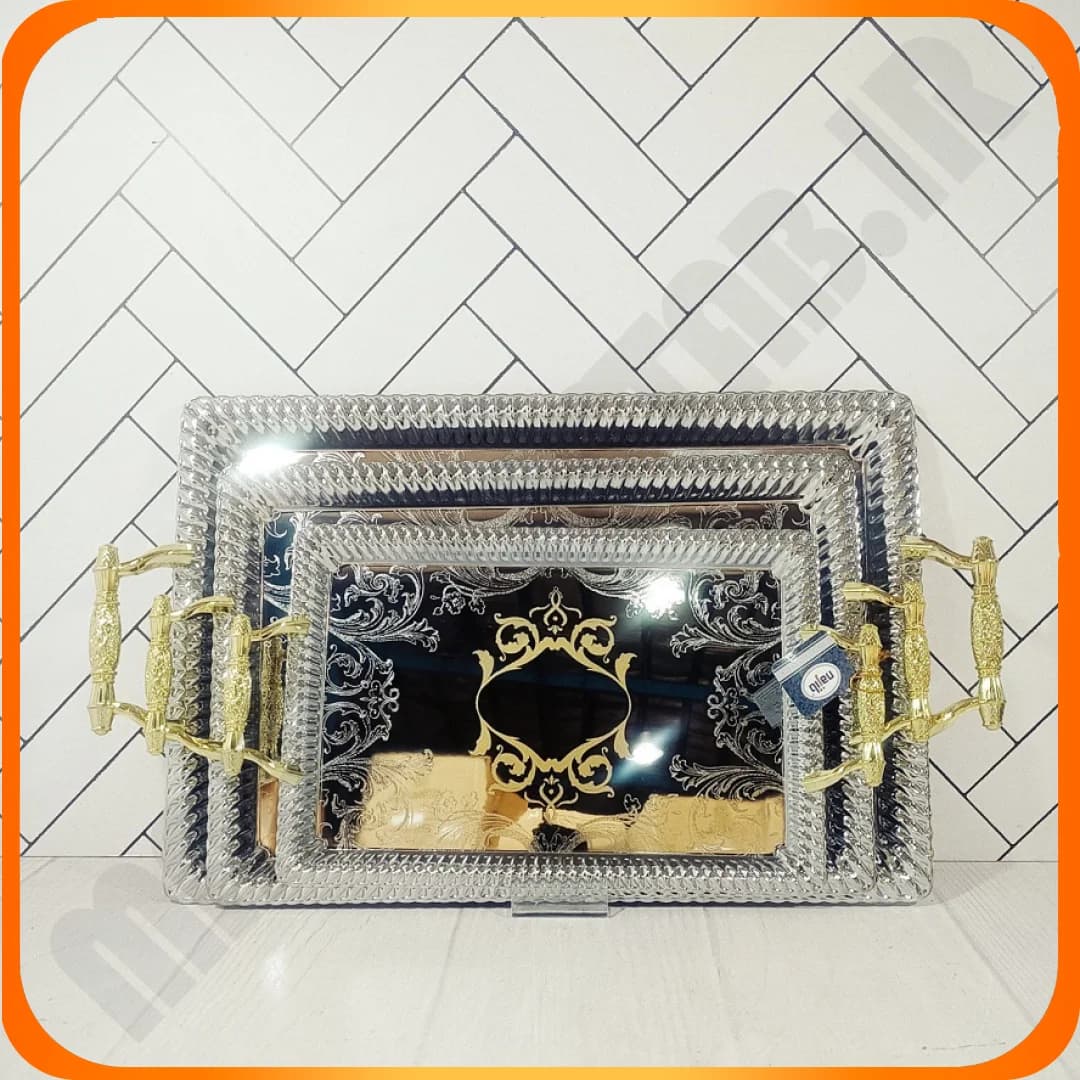 سینی 3 تکه 5067 جعبه طلایی نجیب — تصویر ۲