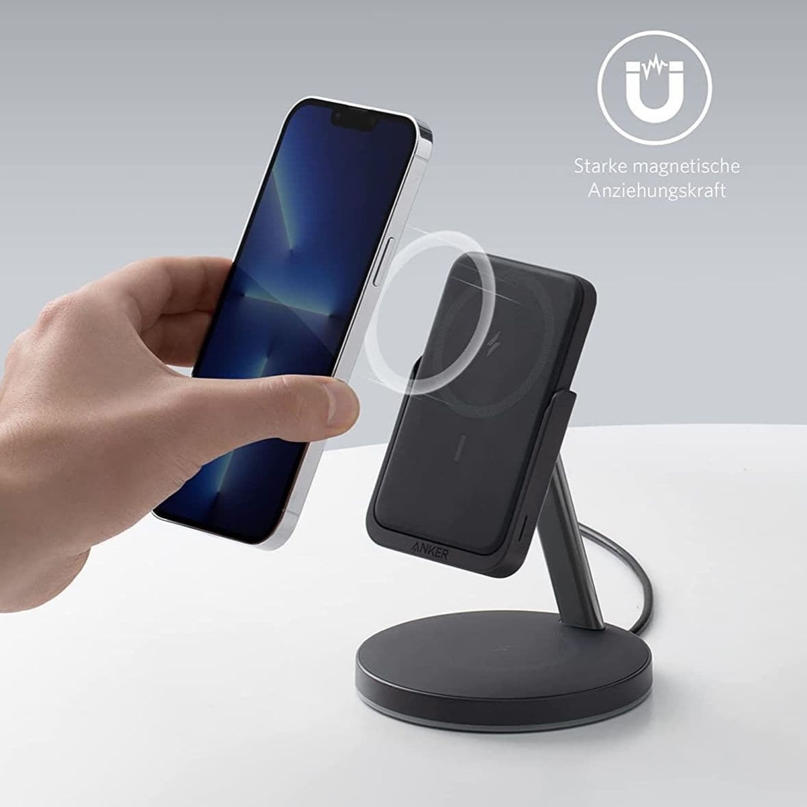 پاوربانک 5000 و شارژر بیسیم انکر مدل anker B25A72 — تصویر ۳