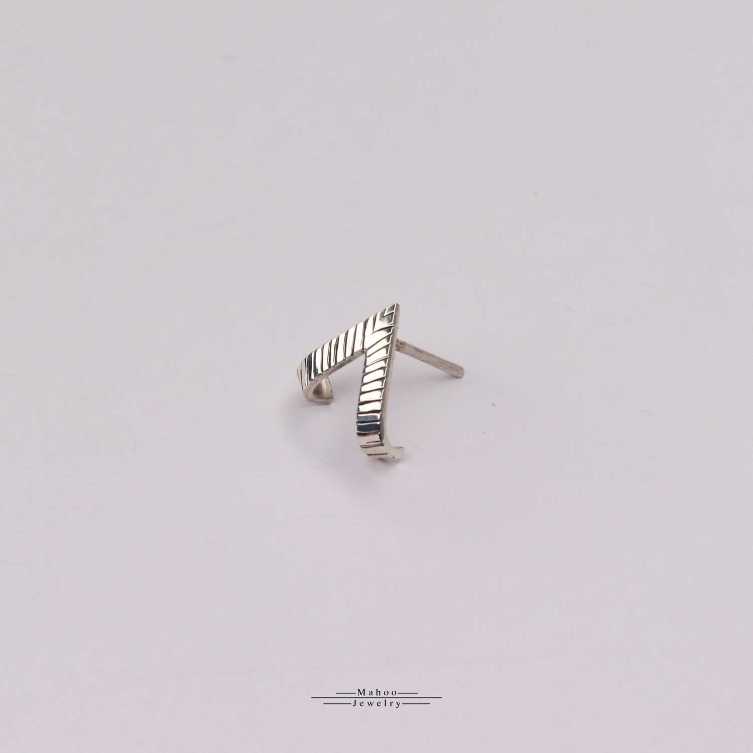 گوشواره نقره E0196 (یک لنگه) — تصویر ۲