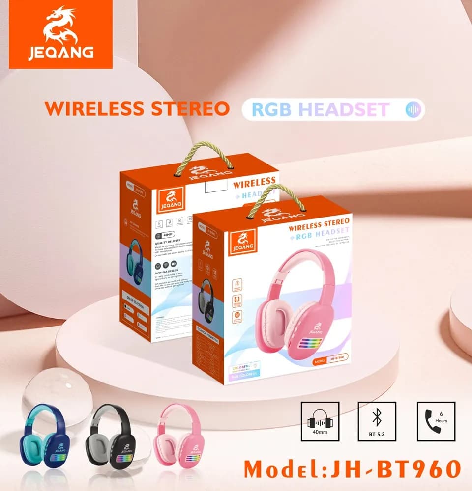 هدفون بلوتوث JEQANG جکنگ مدل JH-BT960 — تصویر ۸