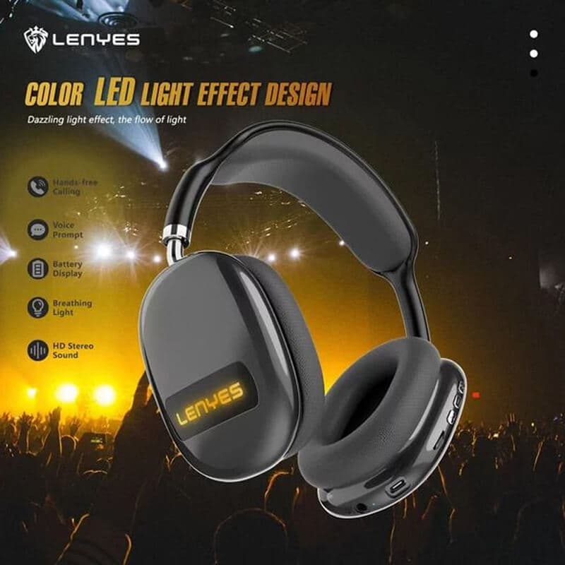 هدفون بلوتوث LENYES مدل LH76 — تصویر ۸