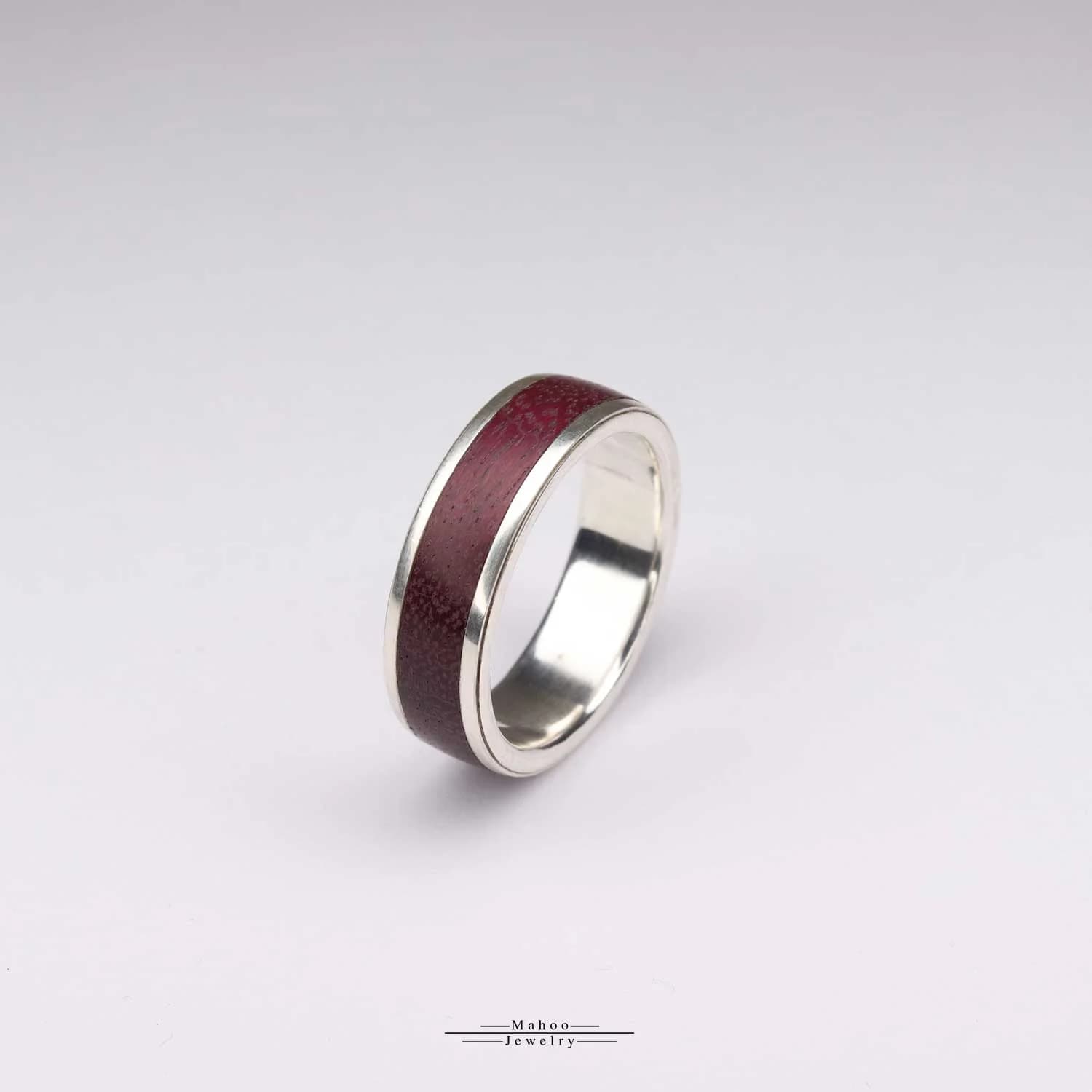 انگشتر نقره و چوب پرپل هارت (قلب بنفش) مدل R0142