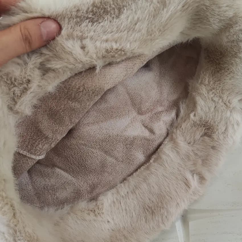 کلاه باکت خزدار ساده — تصویر ۴