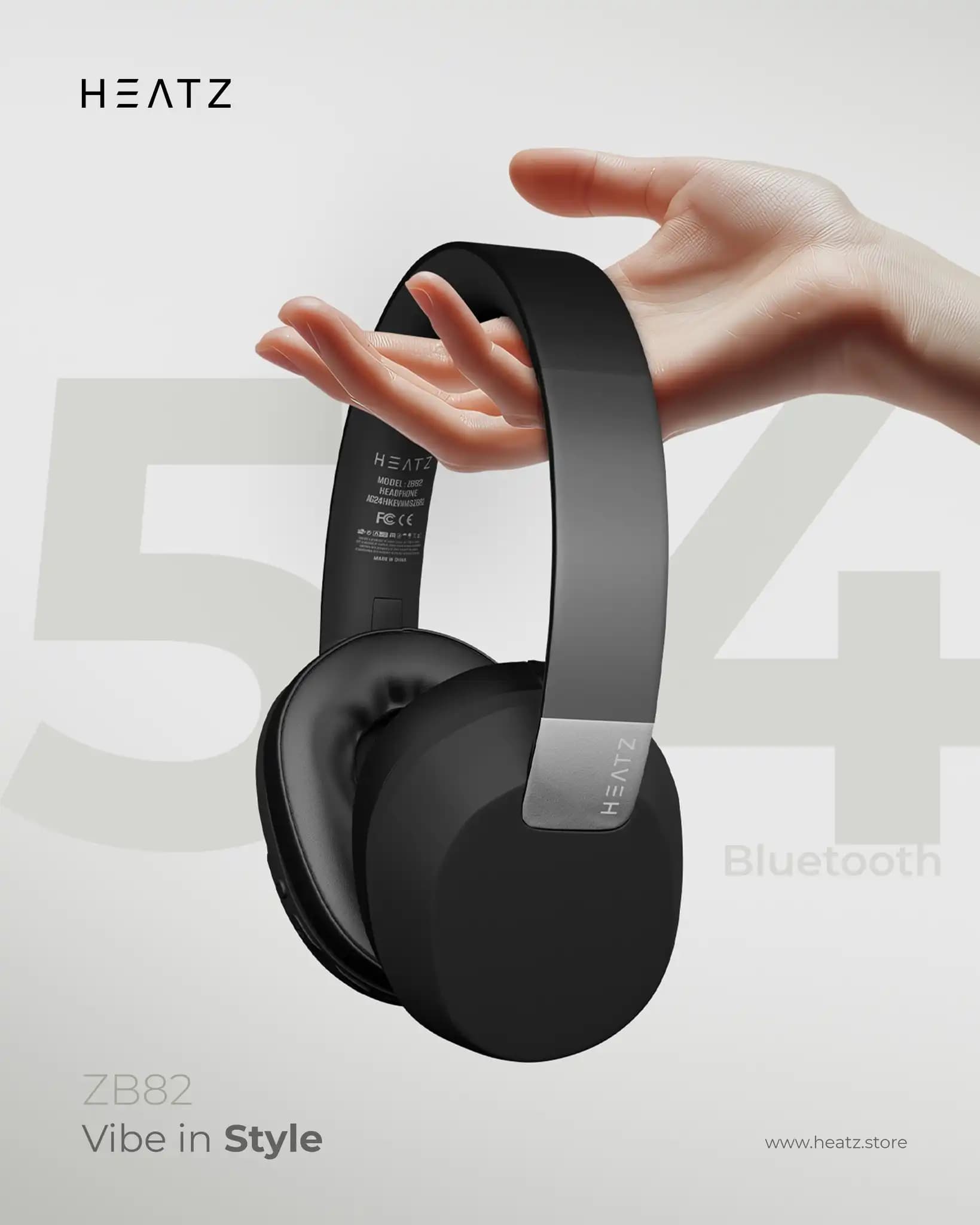 هدفون بی سیم بلوتوثی هیتز مدل HEATZ ZB82 — تصویر ۶