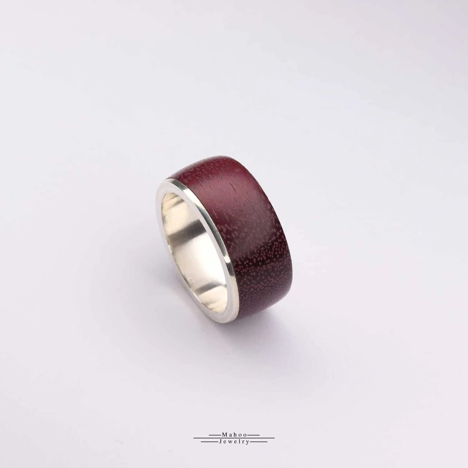 انگشتر نقره و چوب پرپل هارت (قلب بنفش) مدل R0121