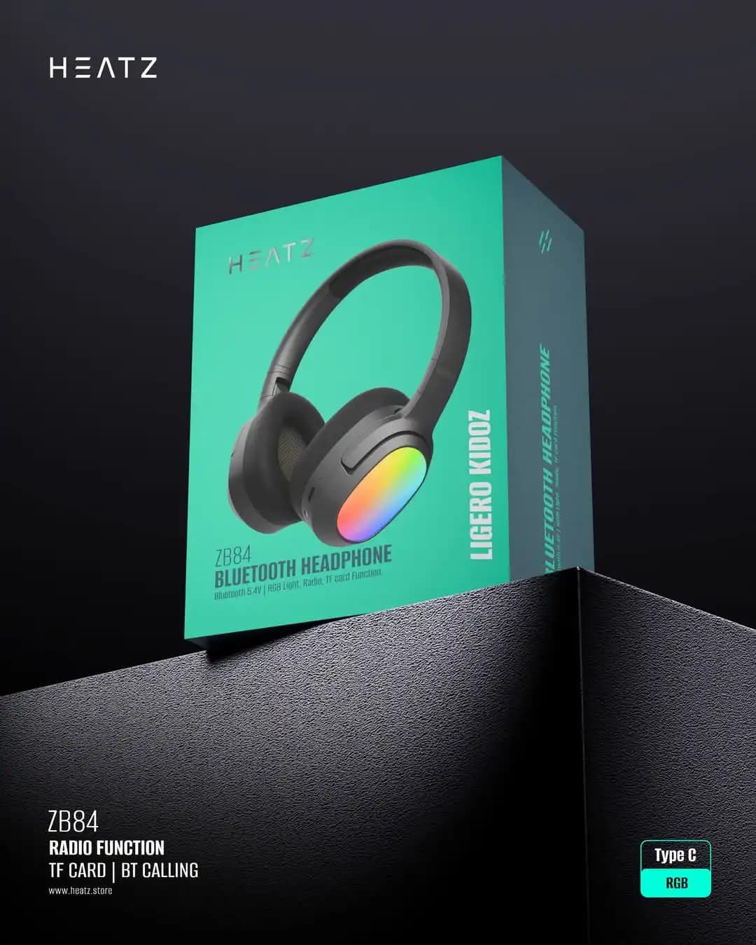 هدفون بی سیم بلوتوثی هیتز مدل HEATZ ZB84 — تصویر ۲
