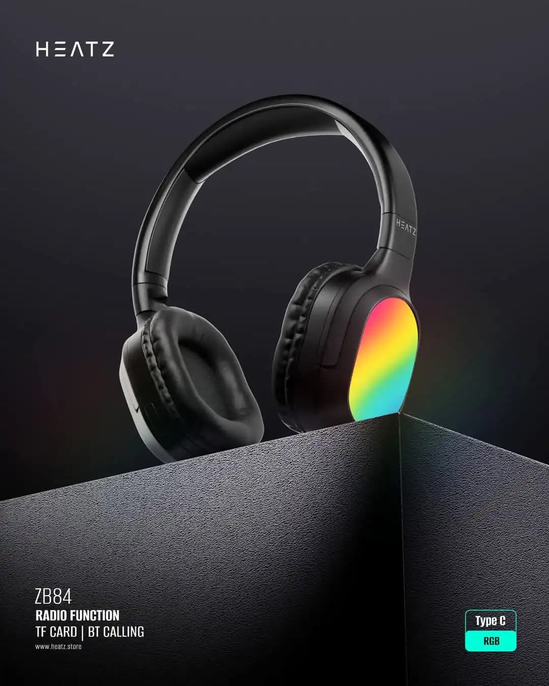 هدفون بی سیم بلوتوثی هیتز مدل HEATZ ZB84 — تصویر ۳