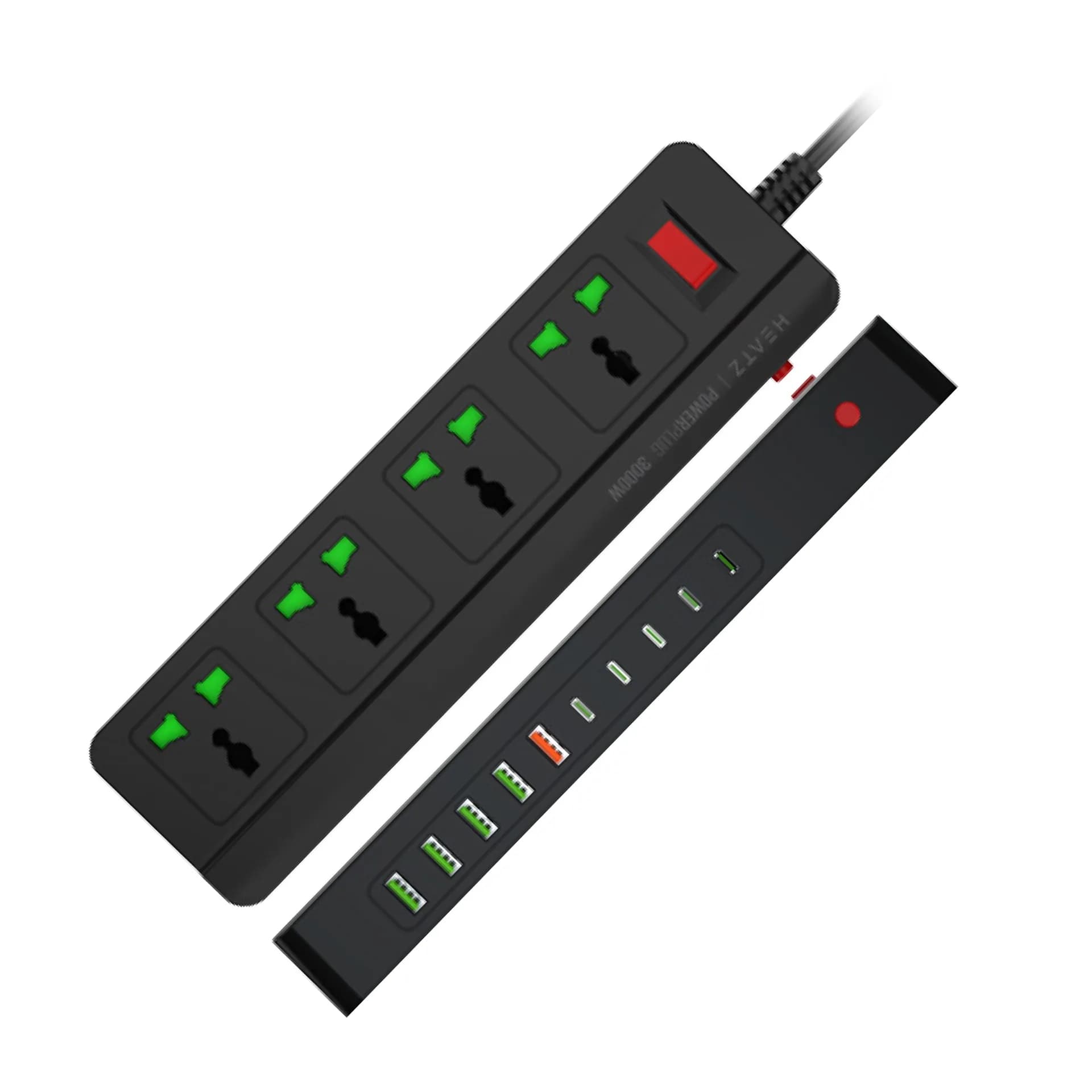چندراهی برق سیار با تایپ سی هیتز مدل HEATZ ZC618