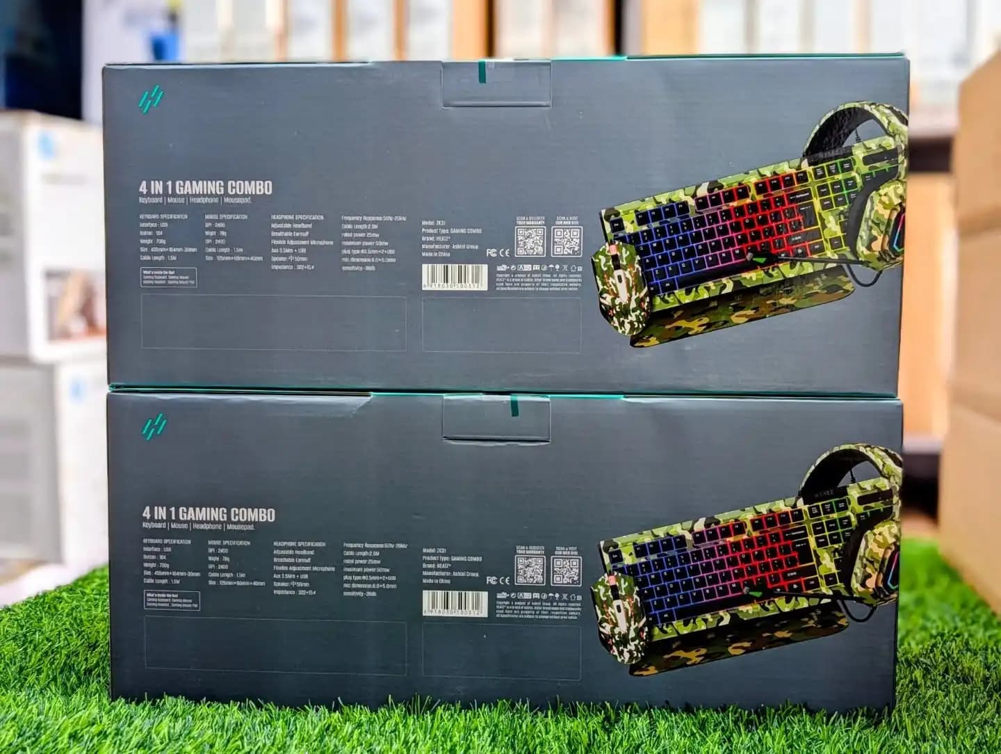 ست گیمینگ هیتز ZK31 | پکیج ۴ در ۱ حرفه‌ای با نورپردازی RGB — تصویر ۳