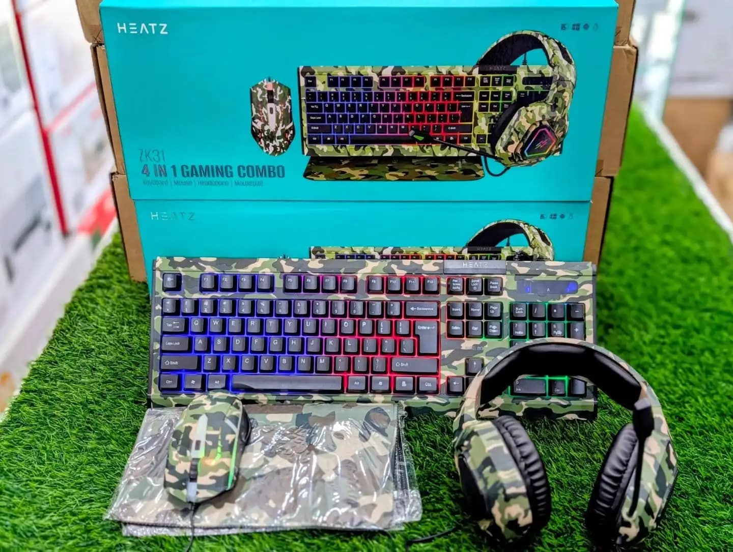 ست گیمینگ هیتز ZK31 | پکیج ۴ در ۱ حرفه‌ای با نورپردازی RGB — تصویر ۵
