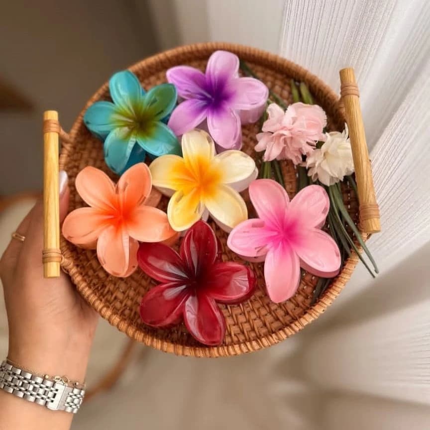 کلیپس پلومریا طرح شیشه ای — تصویر ۳