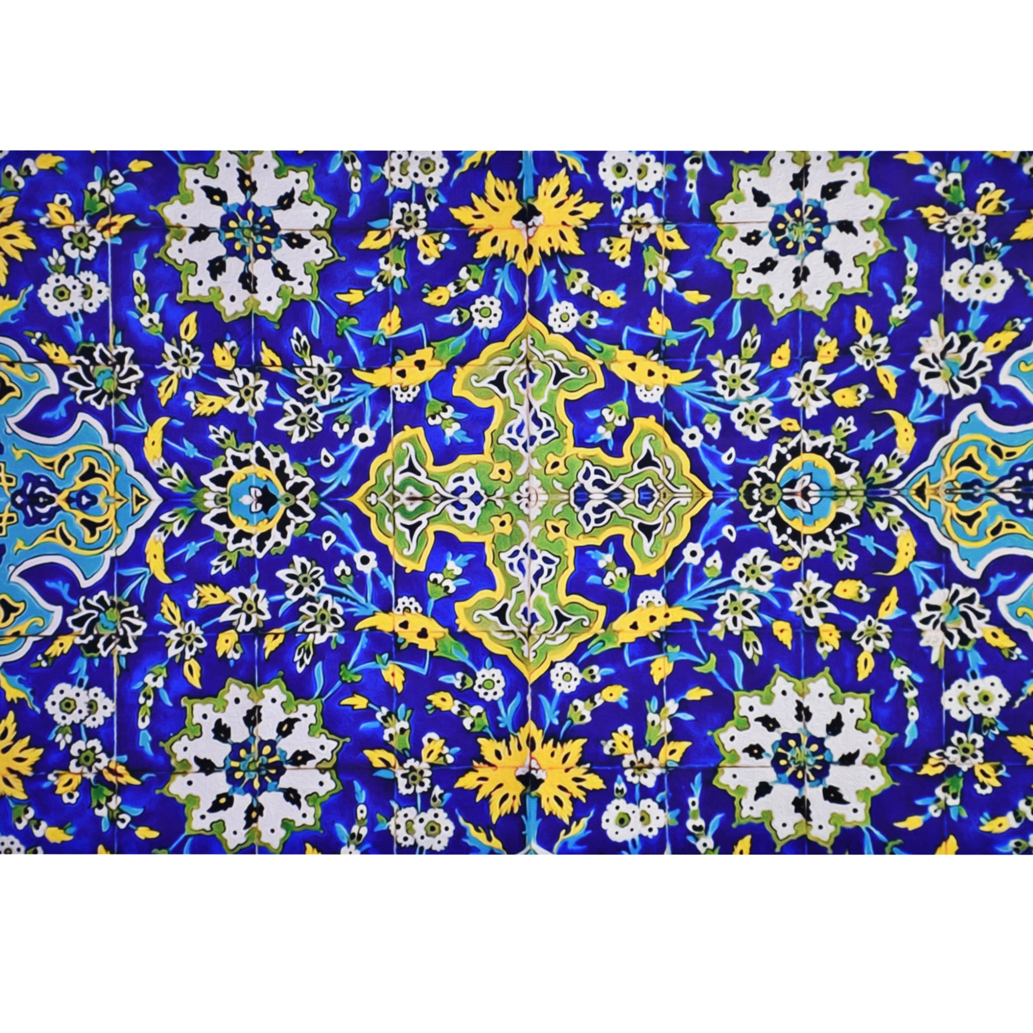 رومیزی مدل مخمل طرح کاشی کد 90 — تصویر ۶