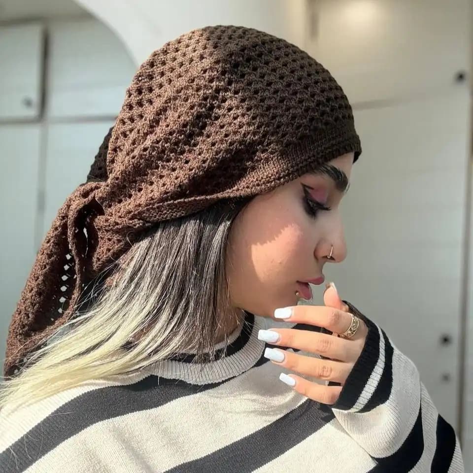اسکارف بافت سه گوش — تصویر ۳