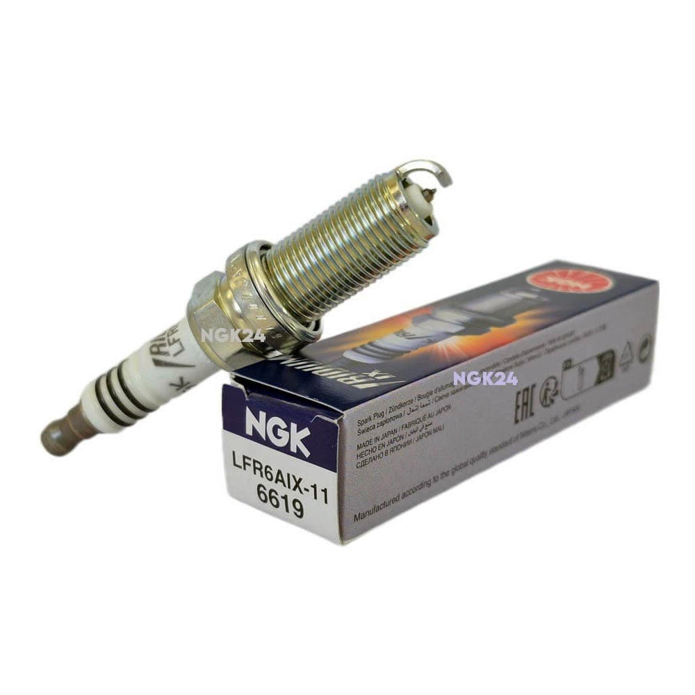 شمع ایریدیوم LFR6AIX-11 پایه بلند NGK ژاپن — تصویر ۴