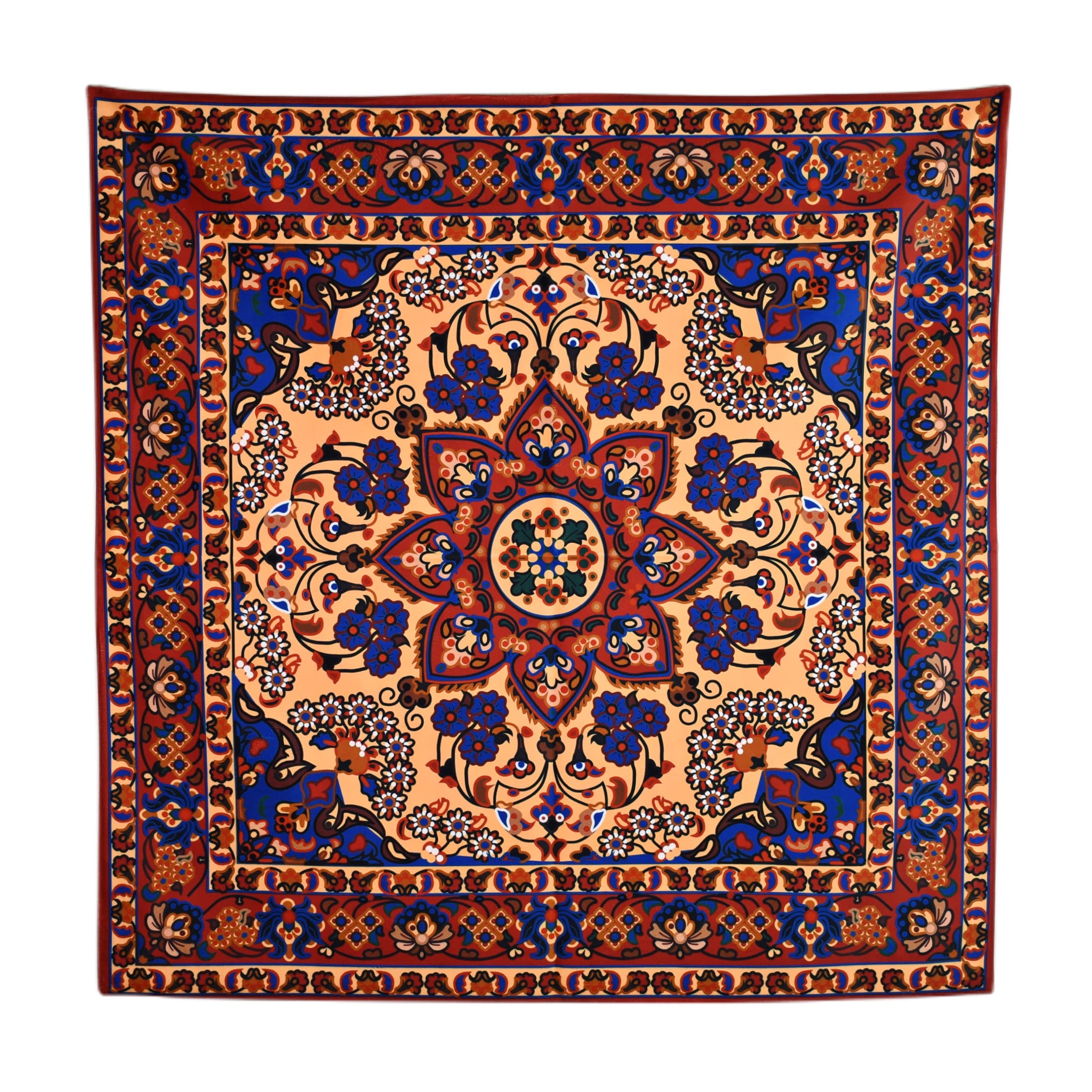 رومیزی مدل مخمل طرح کاشی کد 142 — تصویر ۵