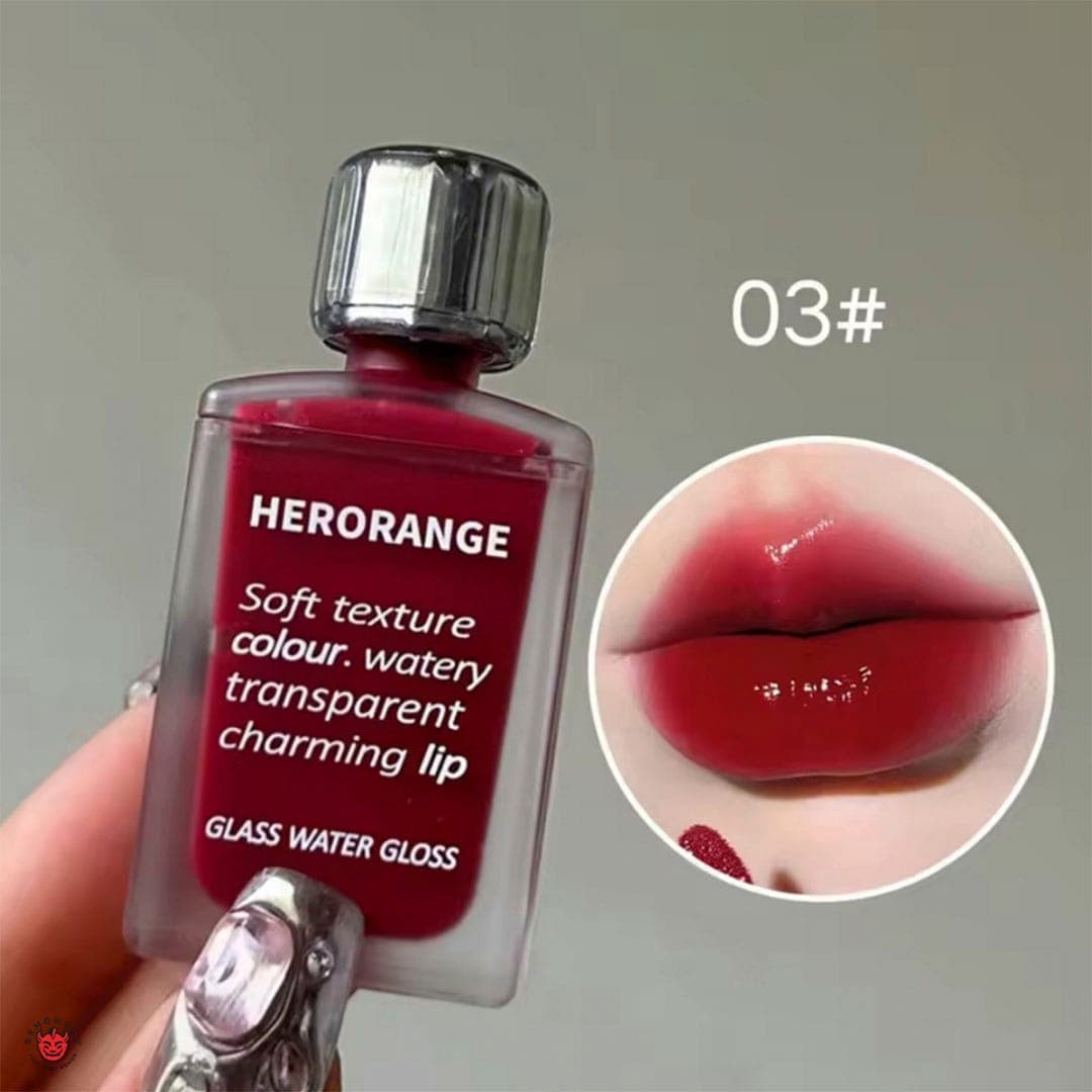 لیپ گلاس تینت مایع شیشه ای Herorange — تصویر ۹