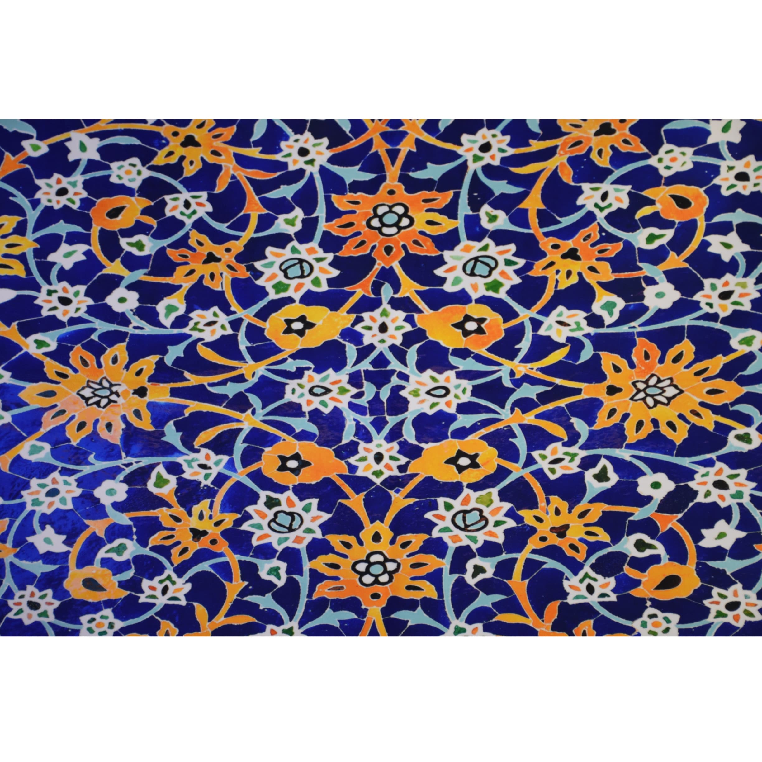 رومیزی مدل مخمل طرح کاشی کد 130 — تصویر ۶