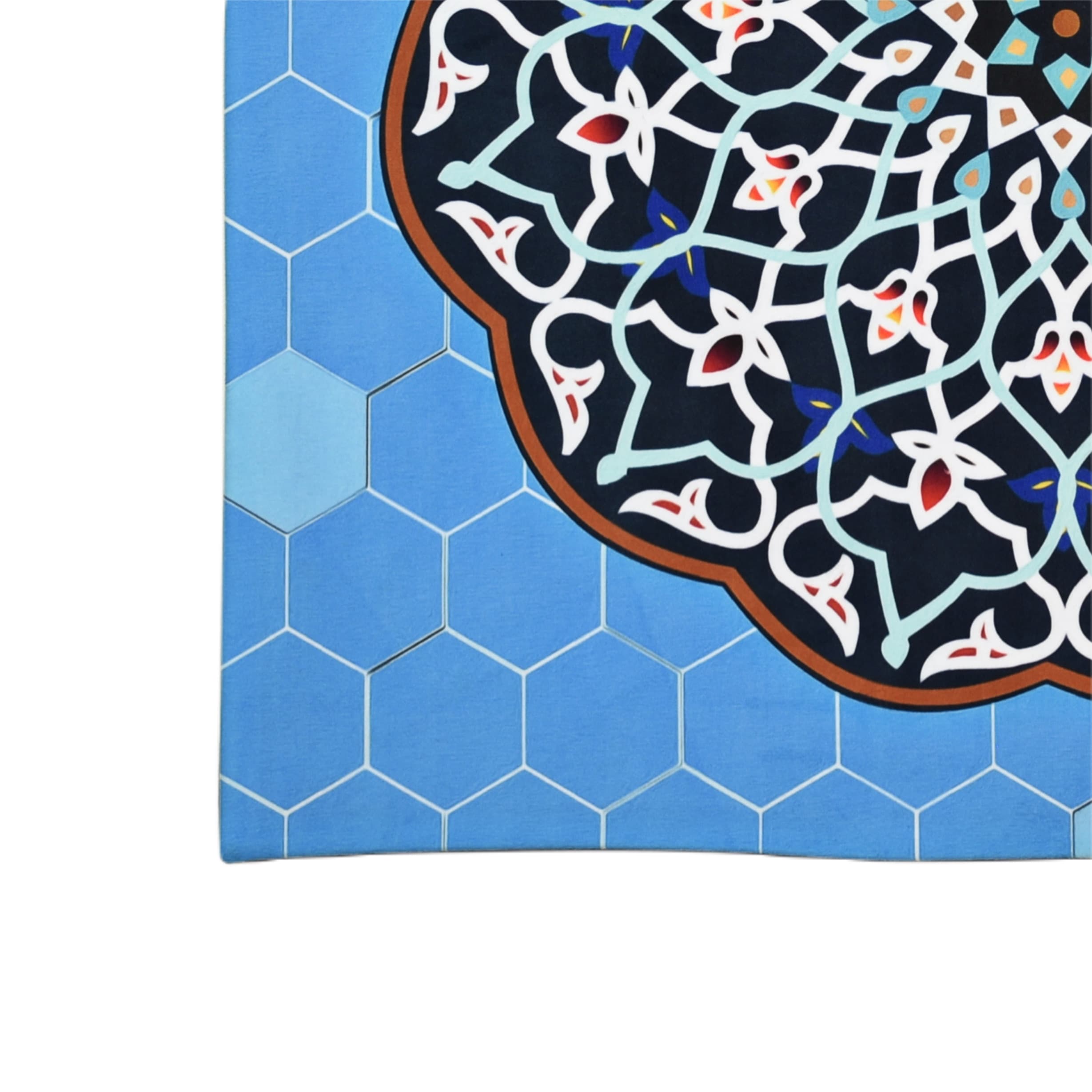 رومیزی مدل مخمل طرح خطی کد 128 — تصویر ۲