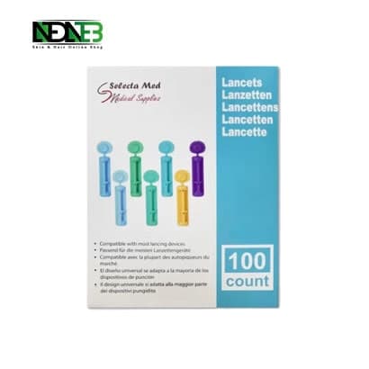 سوزن نمونه گیری خون (لانست) 4پر 30G بسته 100عددی Selecta Med — تصویر ۲