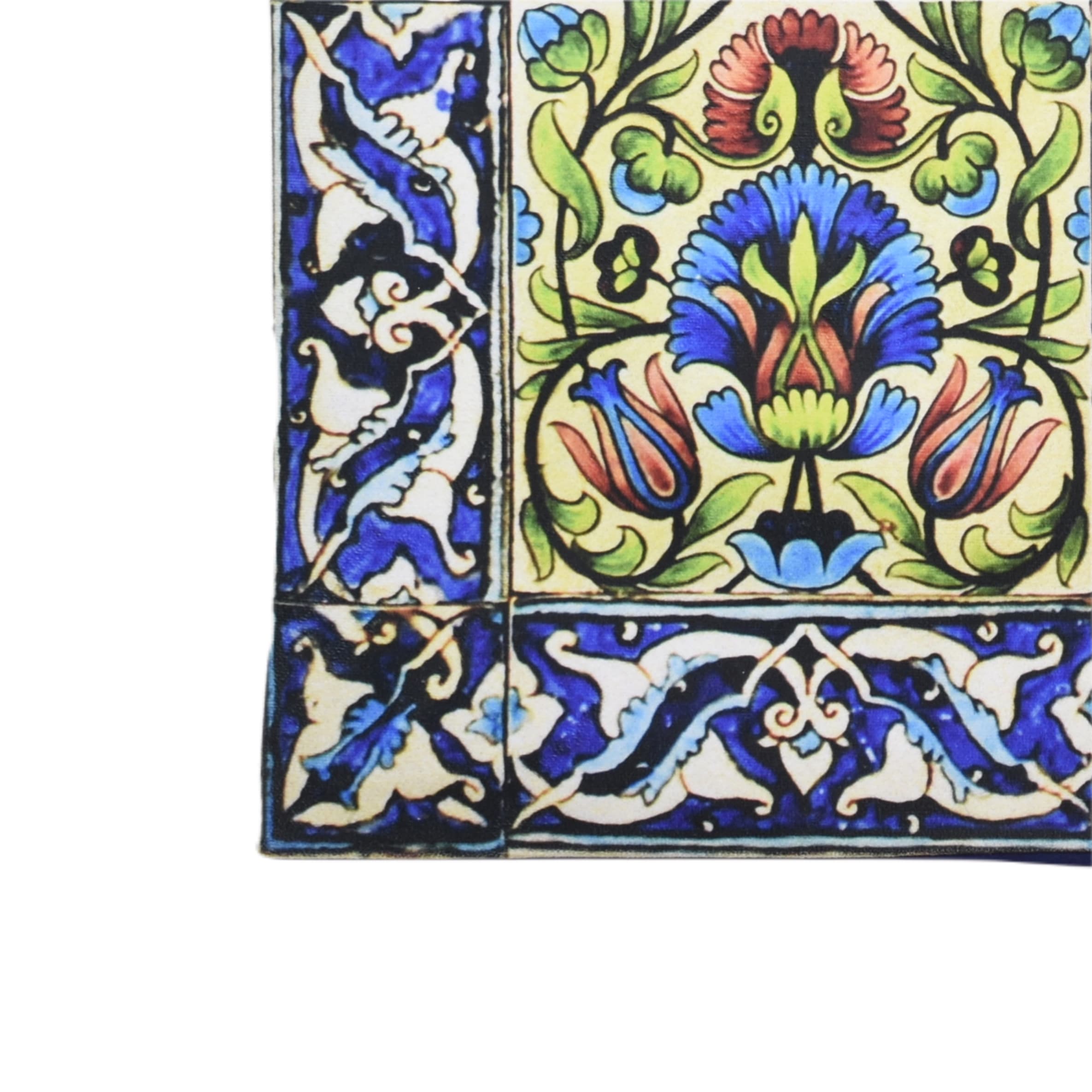 رومیزی مدل مخمل طرح کاشی کد 117 — تصویر ۵