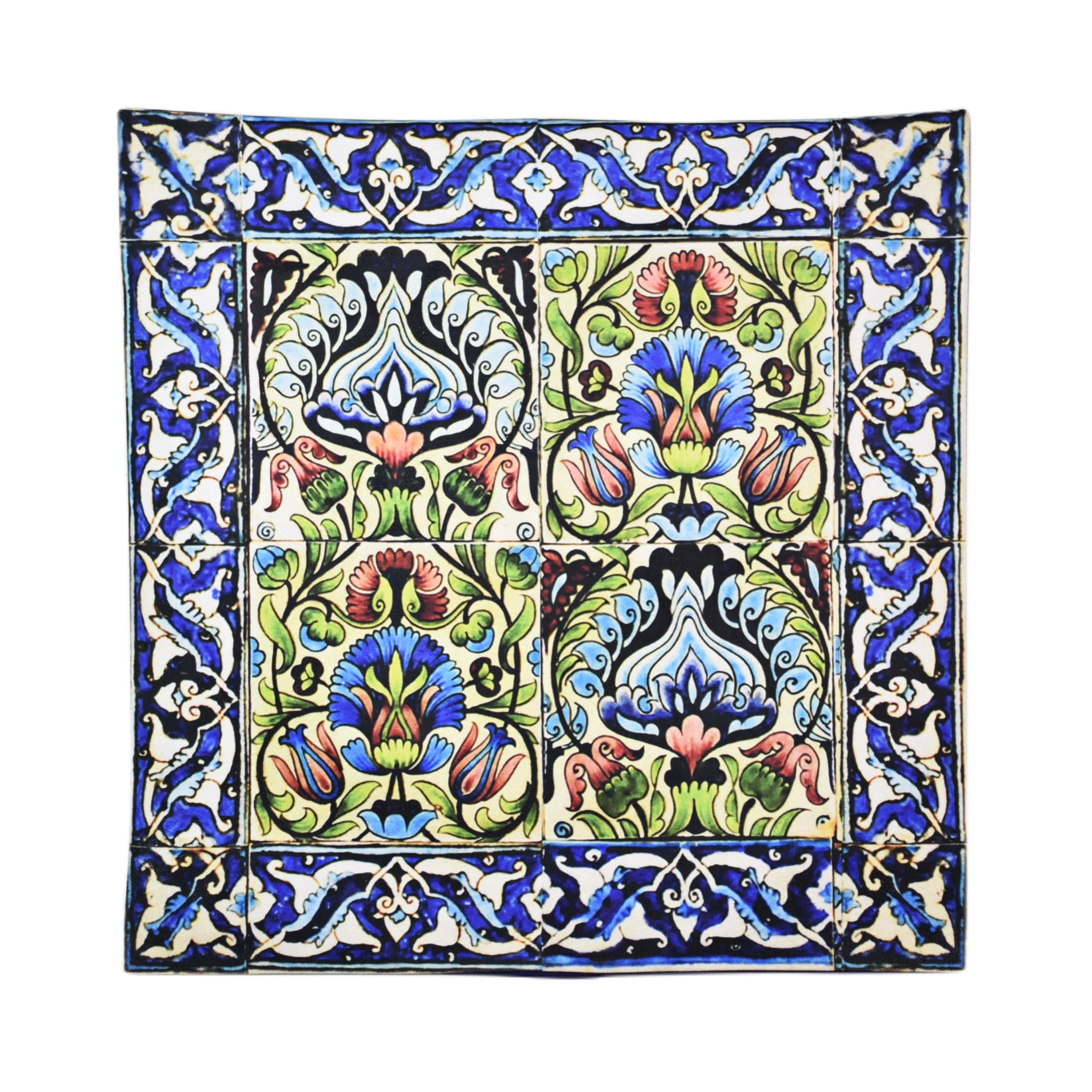 رومیزی مدل مخمل طرح کاشی کد 117 — تصویر ۴