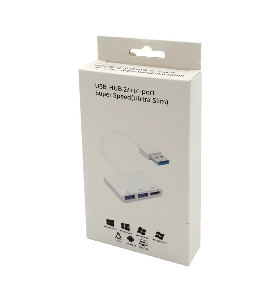 هاب USB 3.0 کابلی Ultra Slim سه پورت — تصویر ۴