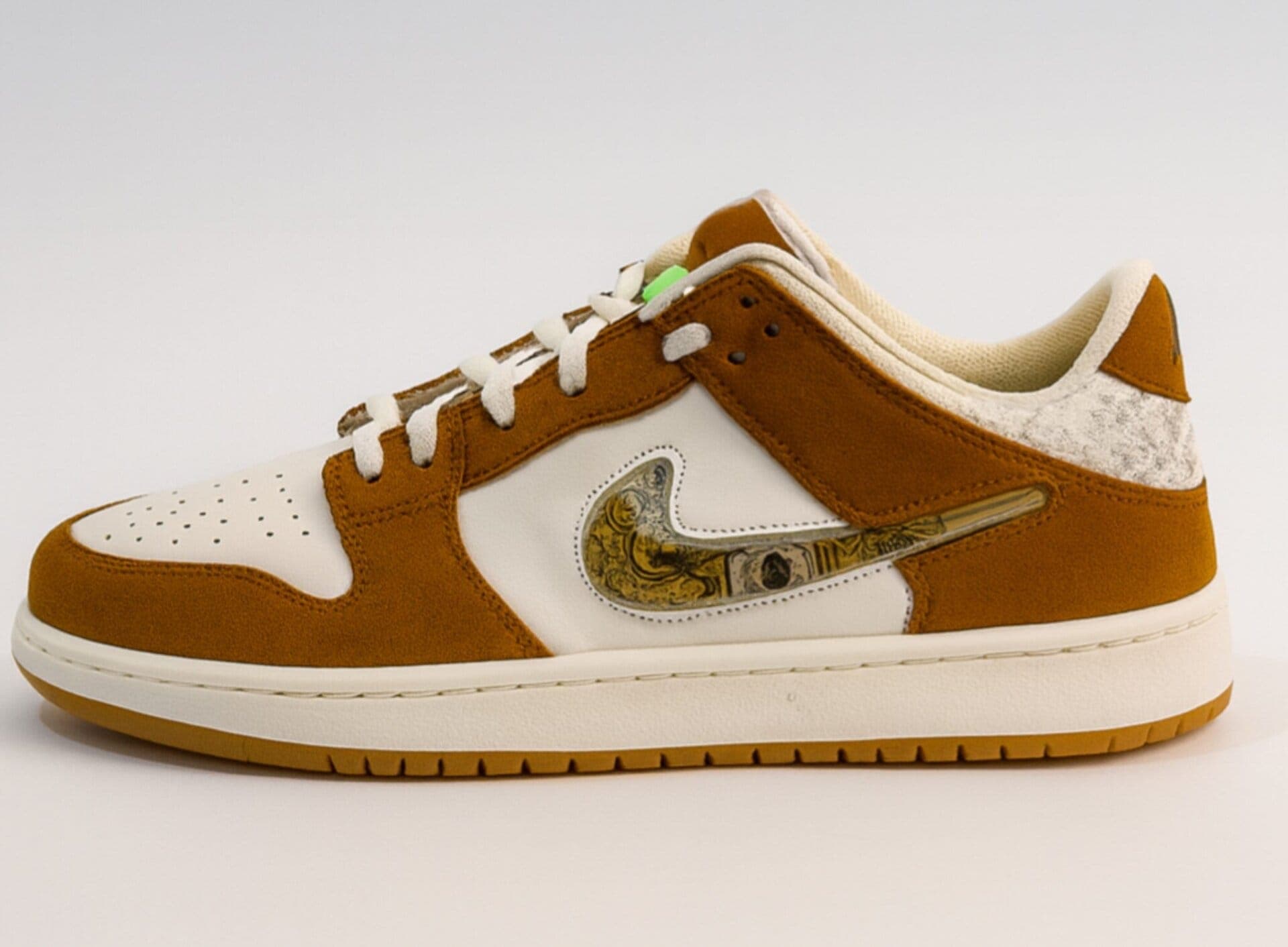 کتونی نایک مستر مدل Nike Dunk Low رنگ آجری کاستوم مستر — تصویر ۲