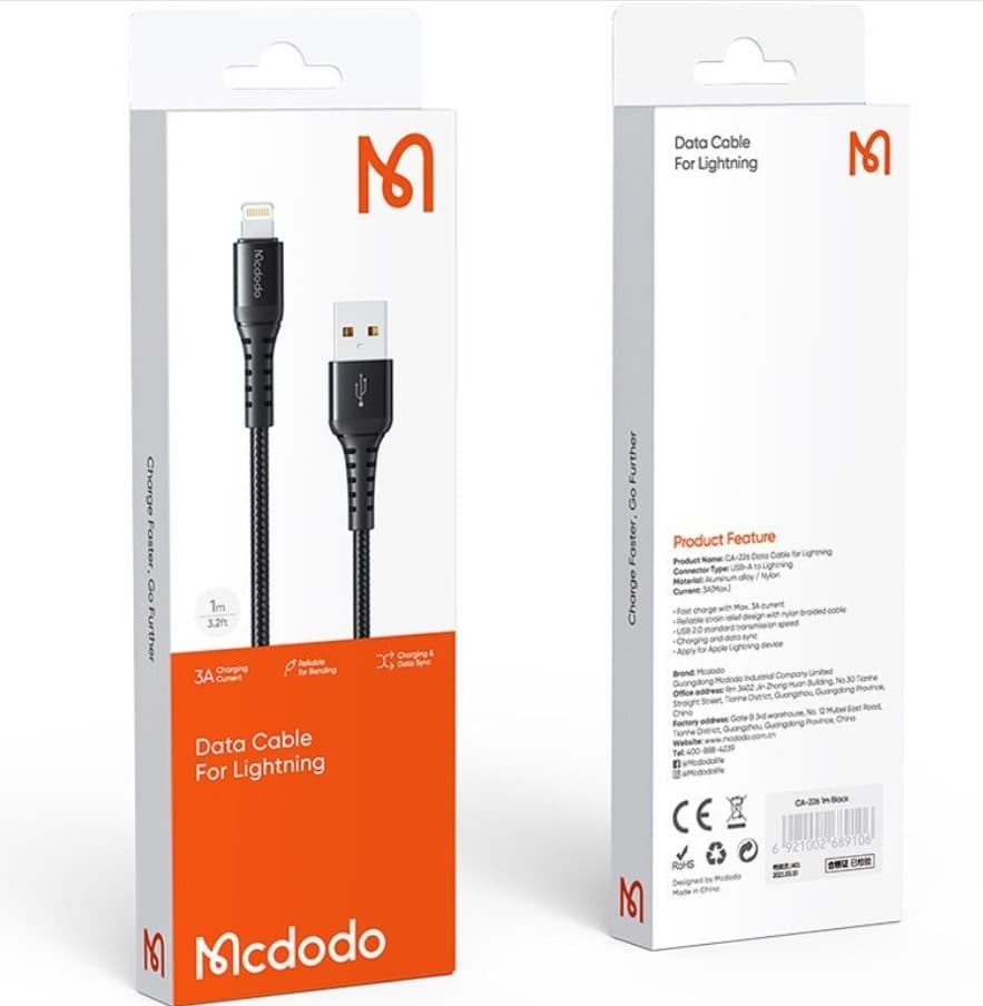 کابل MCDODO Lightning Data 1m CA-2261 — تصویر ۲