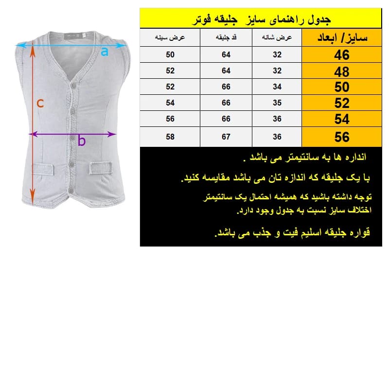 جلیقه مردانه پارچه فاستونی مشکی کد 14781 — تصویر ۲