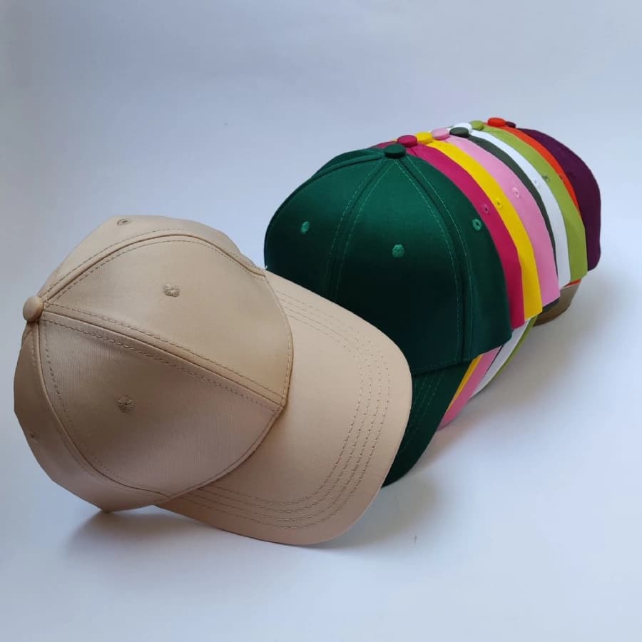 کلاه بیسبالی ساده کتان وارداتی — تصویر ۷
