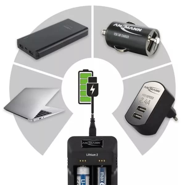 شارژر باتری Ansmann مدل Lithium 2 charger — تصویر ۸