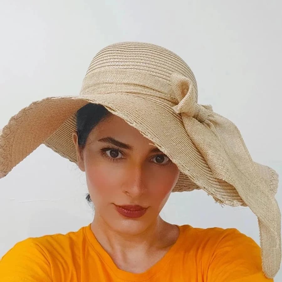 کلاه ساحلی نیم متری لبه کنگره ای — تصویر ۸