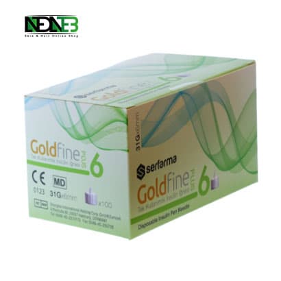 سوزن انسولین 6 گلدفاین Gold fine گیج 32 (قیمت و موجودی به روز)