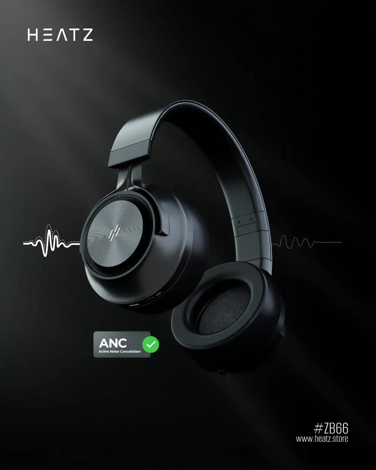 هدفون بی سیم بلوتوثی هیتز مدل HEATZ ZB66