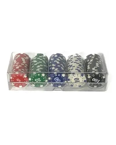 چیپ پوکر سرامیکی texas hold’em (ست 100 عددی) — تصویر ۶